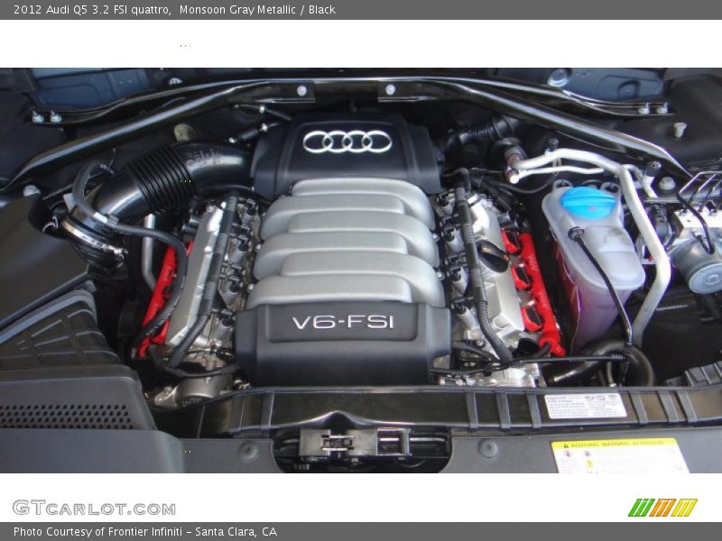 Monsoon Gray Metallic / Black 2012 Audi Q5 3.2 FSI quattro