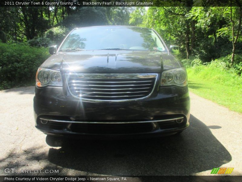 Blackberry Pearl / Black/Light Graystone 2011 Chrysler Town & Country Touring - L