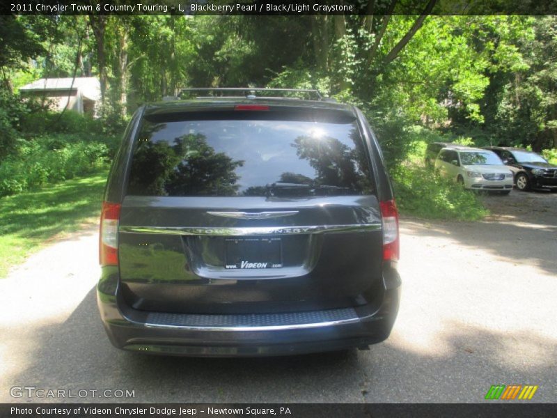 Blackberry Pearl / Black/Light Graystone 2011 Chrysler Town & Country Touring - L