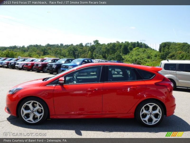 Race Red / ST Smoke Storm Recaro Seats 2013 Ford Focus ST Hatchback
