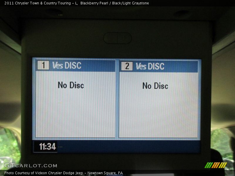 Blackberry Pearl / Black/Light Graystone 2011 Chrysler Town & Country Touring - L