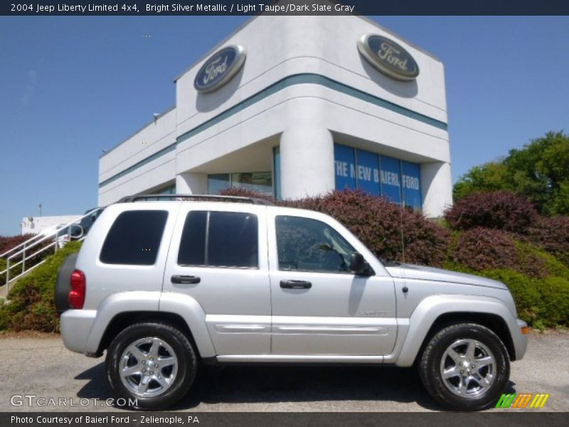Bright Silver Metallic / Light Taupe/Dark Slate Gray 2004 Jeep Liberty Limited 4x4