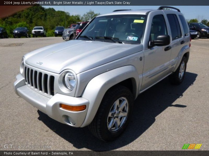 Bright Silver Metallic / Light Taupe/Dark Slate Gray 2004 Jeep Liberty Limited 4x4