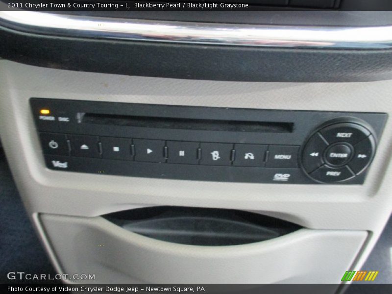 Blackberry Pearl / Black/Light Graystone 2011 Chrysler Town & Country Touring - L