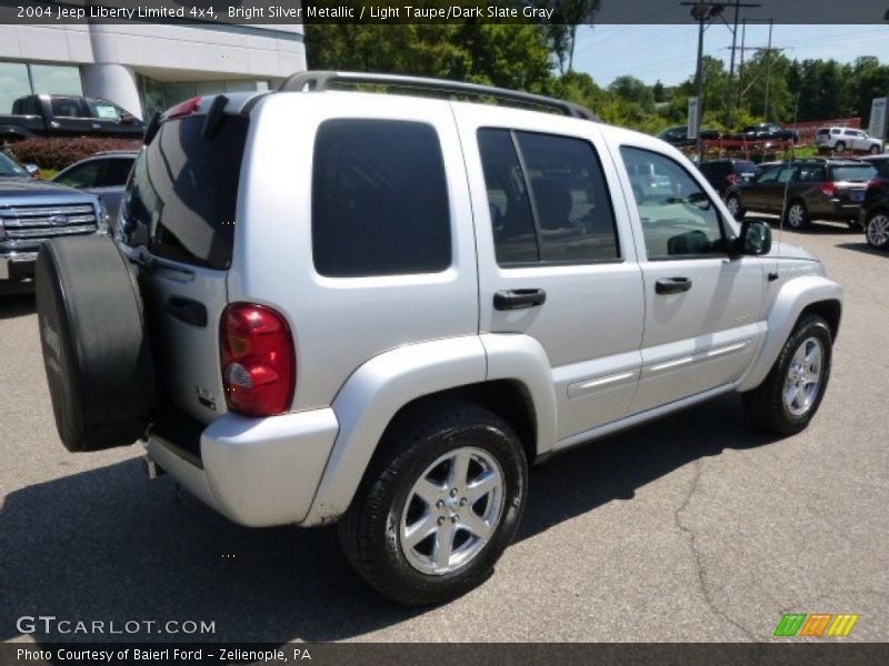 Bright Silver Metallic / Light Taupe/Dark Slate Gray 2004 Jeep Liberty Limited 4x4