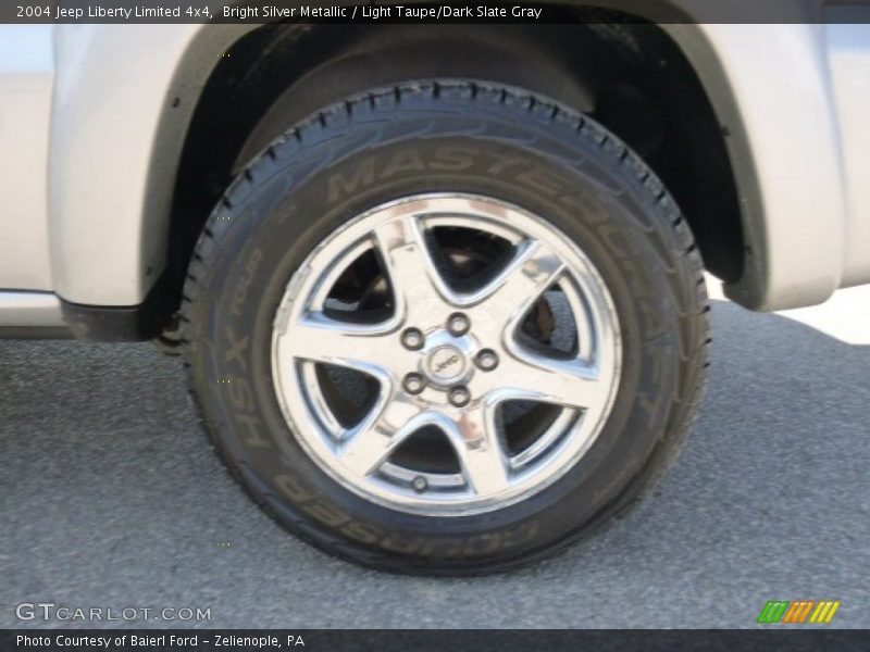 Bright Silver Metallic / Light Taupe/Dark Slate Gray 2004 Jeep Liberty Limited 4x4