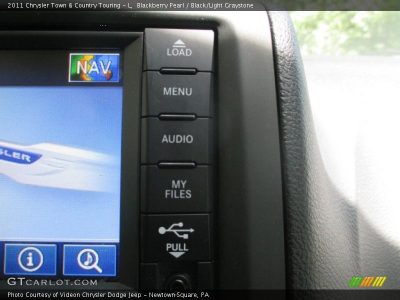 Blackberry Pearl / Black/Light Graystone 2011 Chrysler Town & Country Touring - L