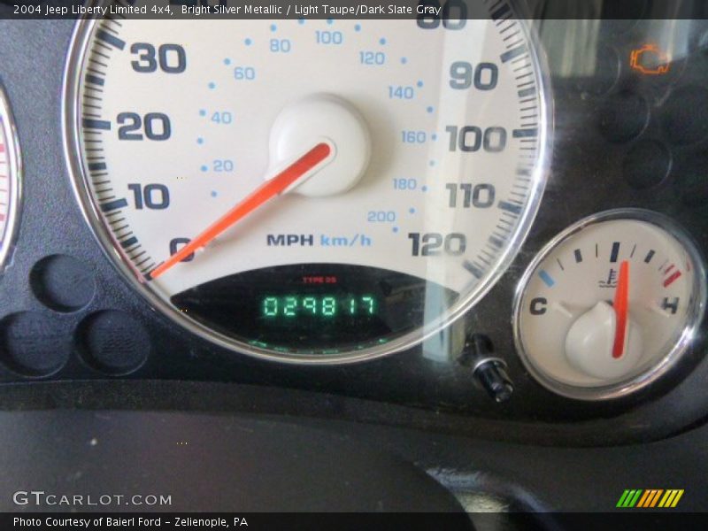 Bright Silver Metallic / Light Taupe/Dark Slate Gray 2004 Jeep Liberty Limited 4x4