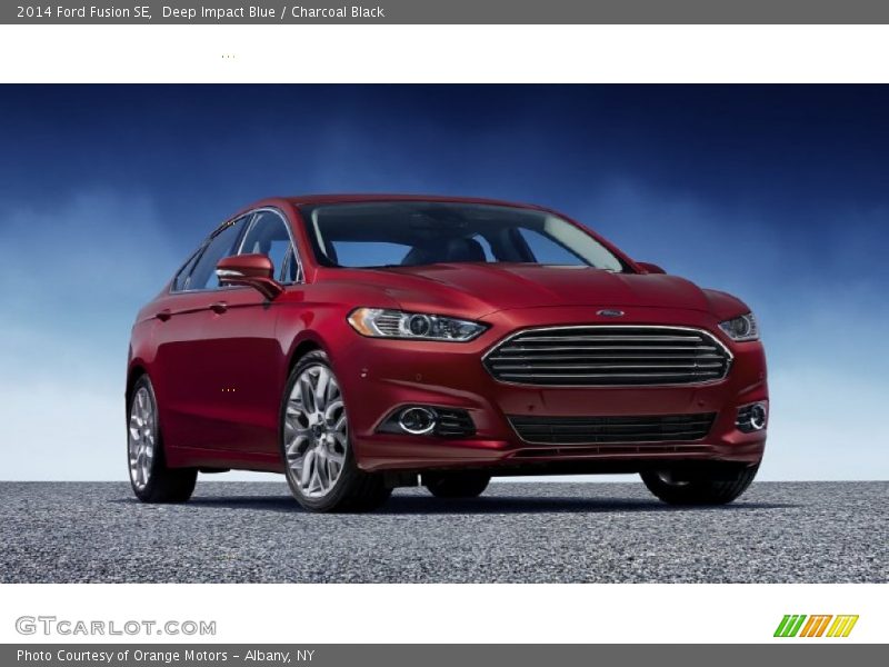Deep Impact Blue / Charcoal Black 2014 Ford Fusion SE