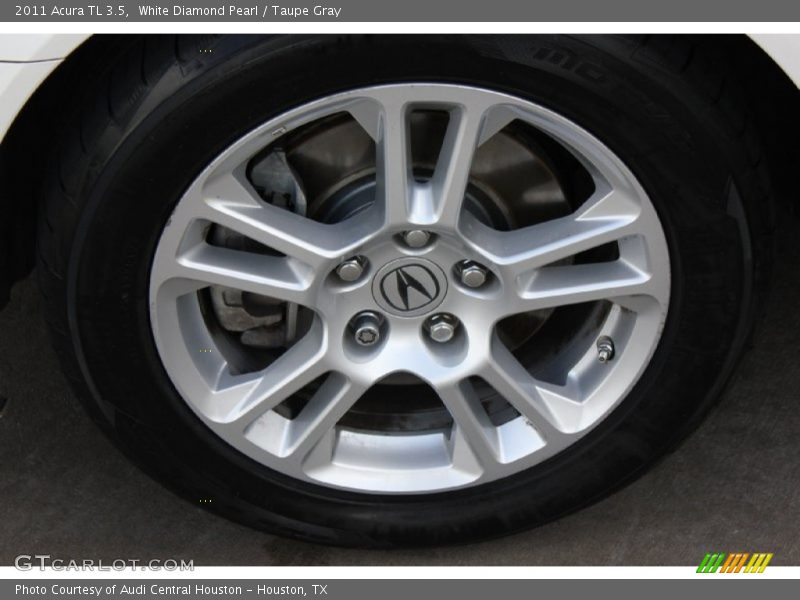 White Diamond Pearl / Taupe Gray 2011 Acura TL 3.5