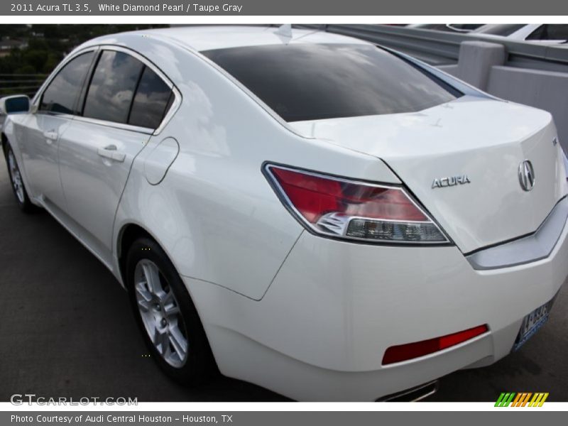 White Diamond Pearl / Taupe Gray 2011 Acura TL 3.5