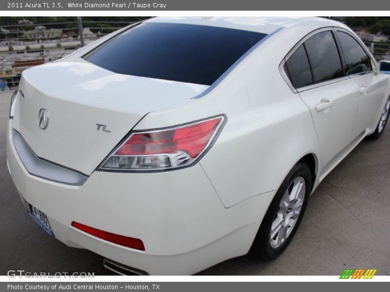 White Diamond Pearl / Taupe Gray 2011 Acura TL 3.5