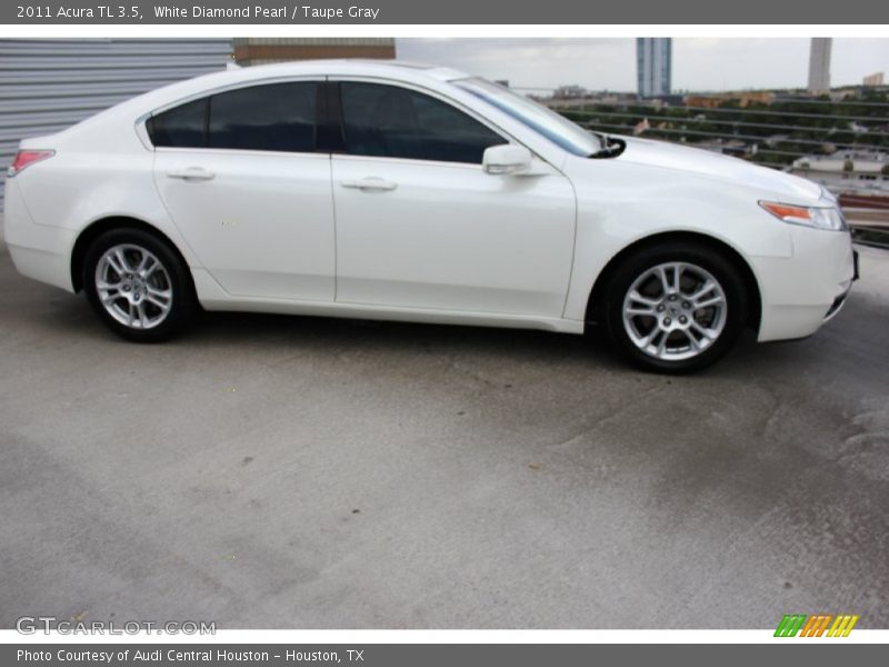 White Diamond Pearl / Taupe Gray 2011 Acura TL 3.5