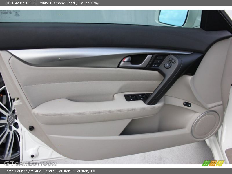 White Diamond Pearl / Taupe Gray 2011 Acura TL 3.5