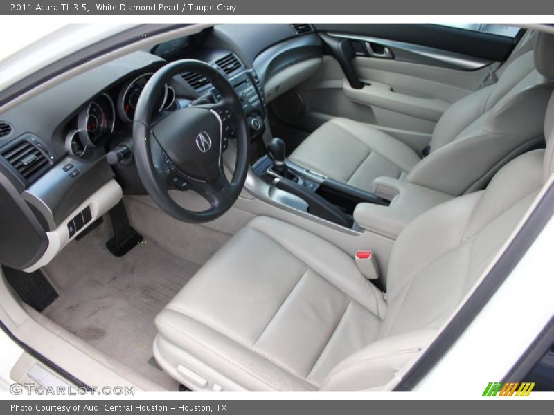 White Diamond Pearl / Taupe Gray 2011 Acura TL 3.5