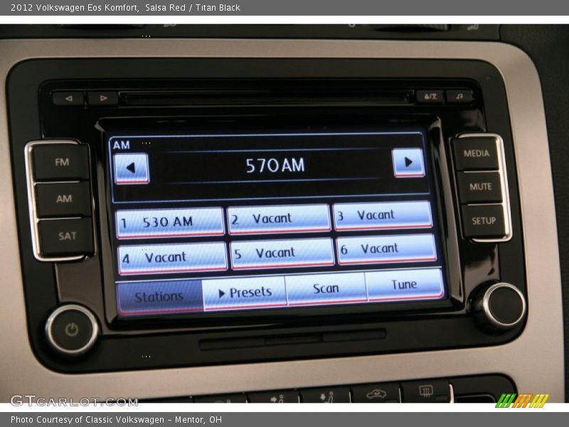Salsa Red / Titan Black 2012 Volkswagen Eos Komfort