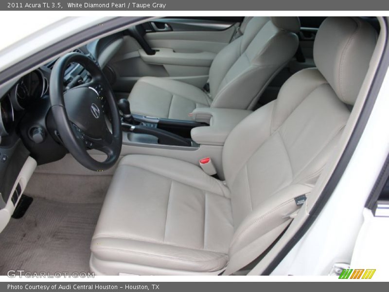 White Diamond Pearl / Taupe Gray 2011 Acura TL 3.5