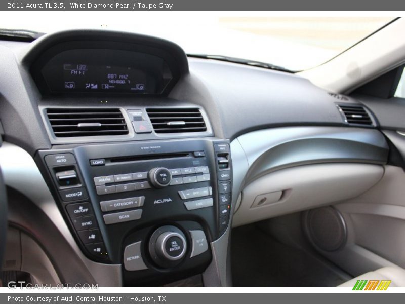 White Diamond Pearl / Taupe Gray 2011 Acura TL 3.5