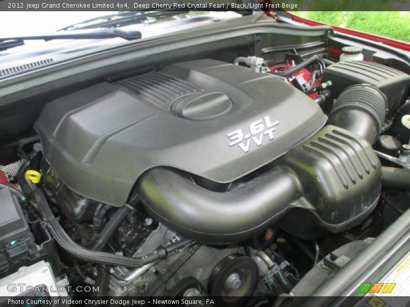 Deep Cherry Red Crystal Pearl / Black/Light Frost Beige 2012 Jeep Grand Cherokee Limited 4x4