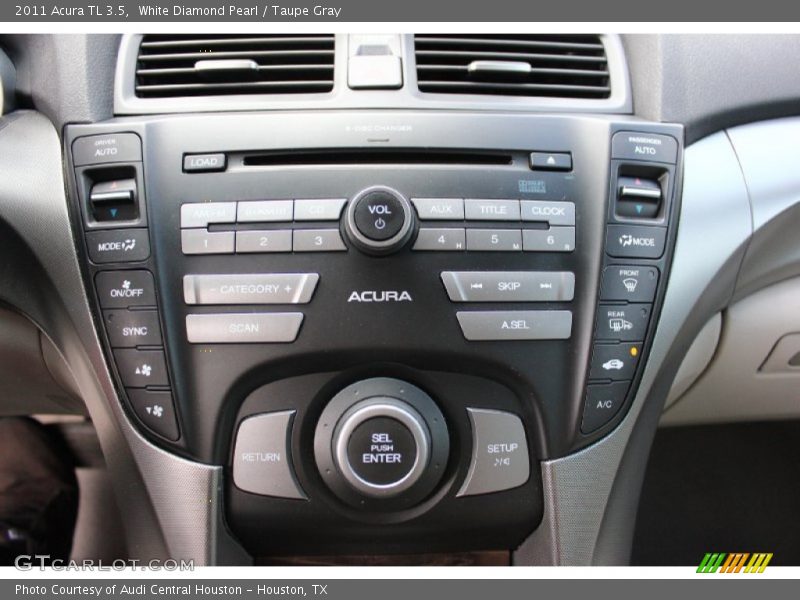 White Diamond Pearl / Taupe Gray 2011 Acura TL 3.5