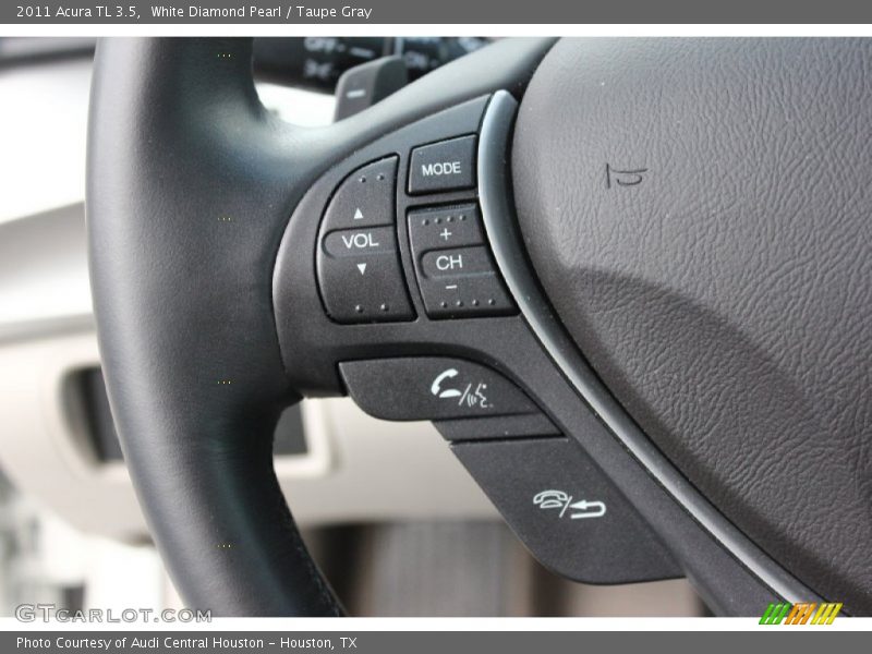 White Diamond Pearl / Taupe Gray 2011 Acura TL 3.5