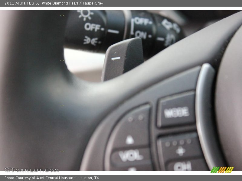 White Diamond Pearl / Taupe Gray 2011 Acura TL 3.5