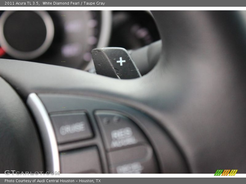 White Diamond Pearl / Taupe Gray 2011 Acura TL 3.5