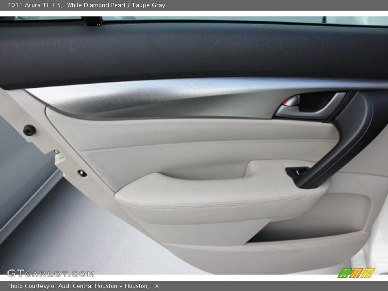 White Diamond Pearl / Taupe Gray 2011 Acura TL 3.5
