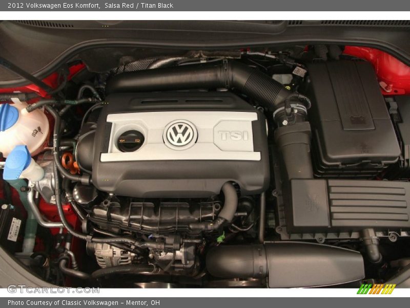 Salsa Red / Titan Black 2012 Volkswagen Eos Komfort