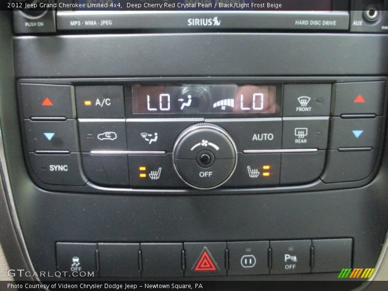 Deep Cherry Red Crystal Pearl / Black/Light Frost Beige 2012 Jeep Grand Cherokee Limited 4x4