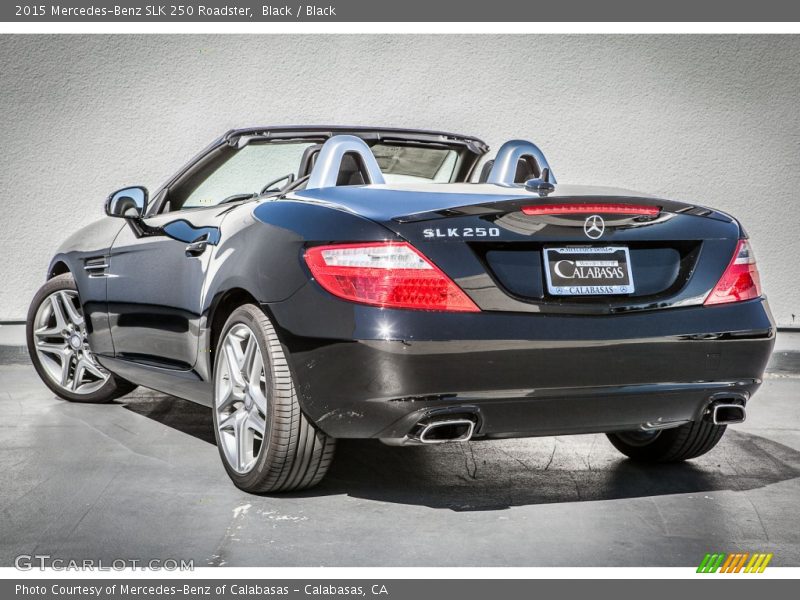 Black / Black 2015 Mercedes-Benz SLK 250 Roadster