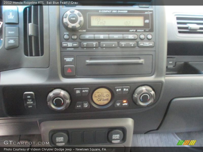Bali Blue Pearl / Gray 2012 Honda Ridgeline RTS