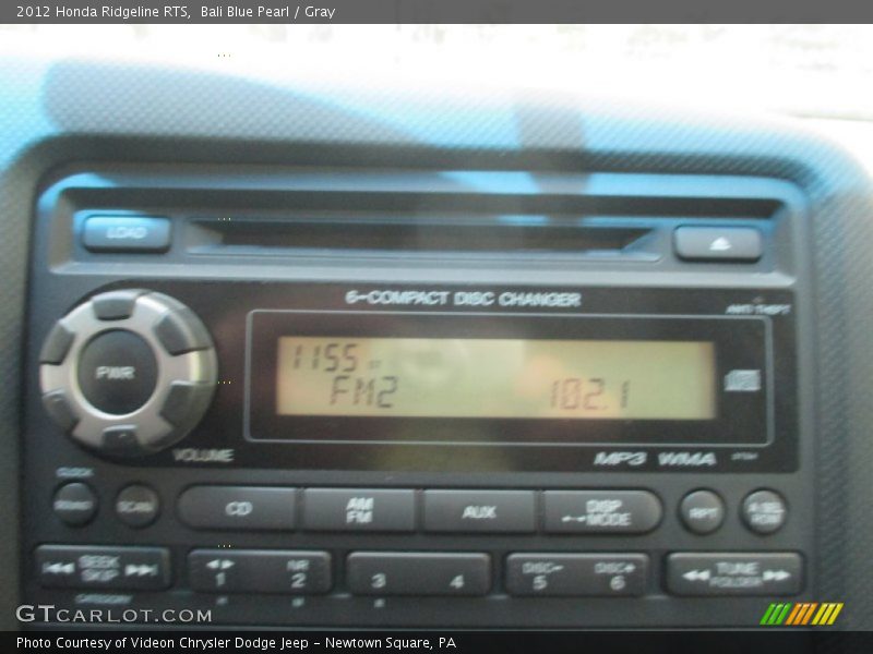 Bali Blue Pearl / Gray 2012 Honda Ridgeline RTS