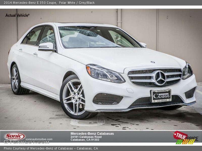 Polar White / Grey/Black 2014 Mercedes-Benz E 350 Coupe