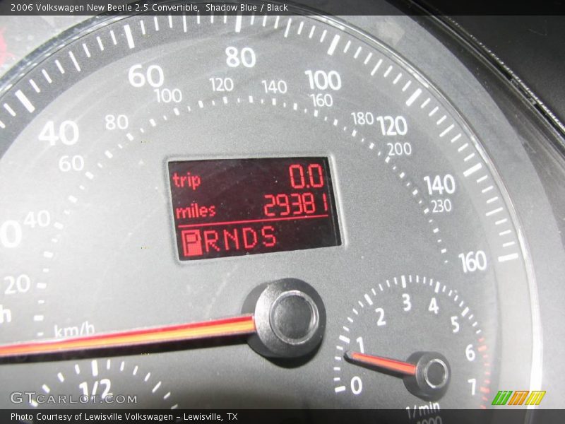Shadow Blue / Black 2006 Volkswagen New Beetle 2.5 Convertible