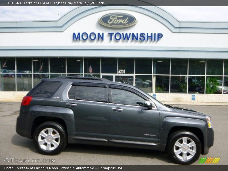 Cyber Gray Metallic / Jet Black 2011 GMC Terrain SLE AWD