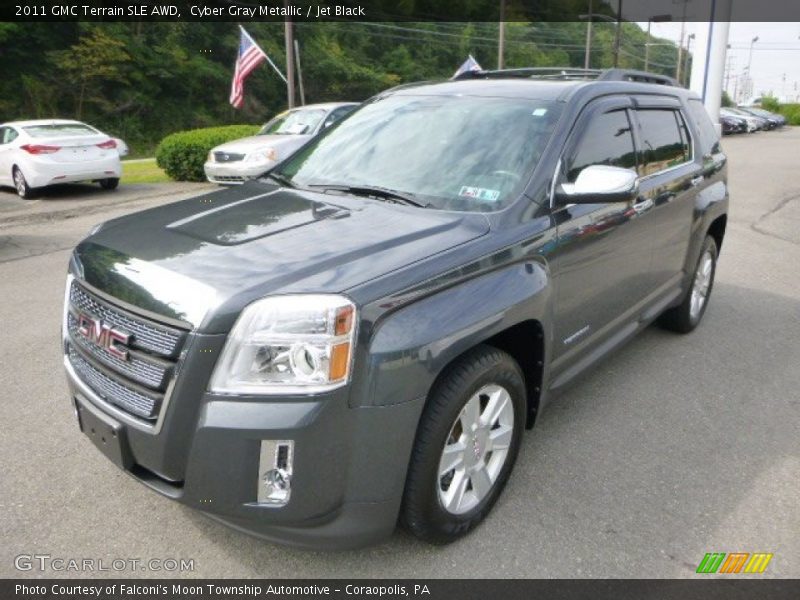 Cyber Gray Metallic / Jet Black 2011 GMC Terrain SLE AWD
