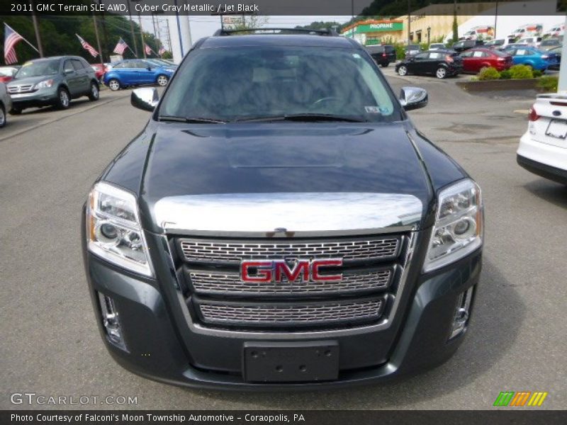 Cyber Gray Metallic / Jet Black 2011 GMC Terrain SLE AWD