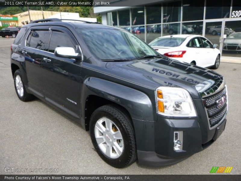 Cyber Gray Metallic / Jet Black 2011 GMC Terrain SLE AWD