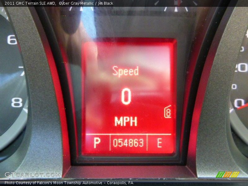 Cyber Gray Metallic / Jet Black 2011 GMC Terrain SLE AWD