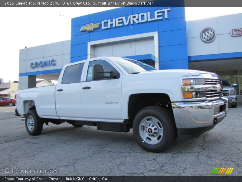 Summit White / Jet Black/Dark Ash 2015 Chevrolet Silverado 2500HD WT Crew Cab