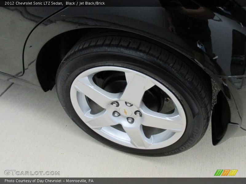 Black / Jet Black/Brick 2012 Chevrolet Sonic LTZ Sedan