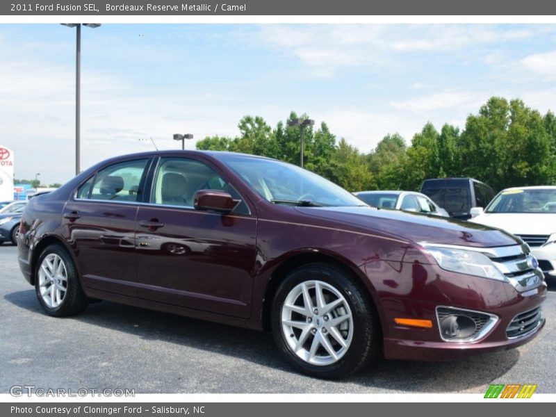 Bordeaux Reserve Metallic / Camel 2011 Ford Fusion SEL
