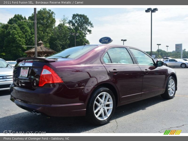Bordeaux Reserve Metallic / Camel 2011 Ford Fusion SEL