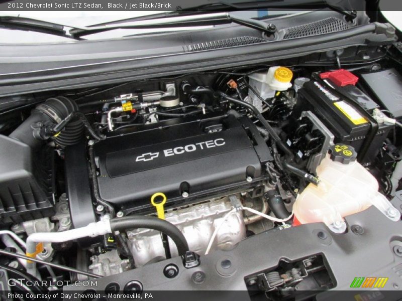 Black / Jet Black/Brick 2012 Chevrolet Sonic LTZ Sedan