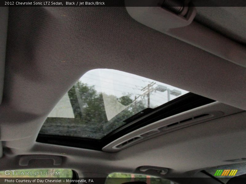 Black / Jet Black/Brick 2012 Chevrolet Sonic LTZ Sedan