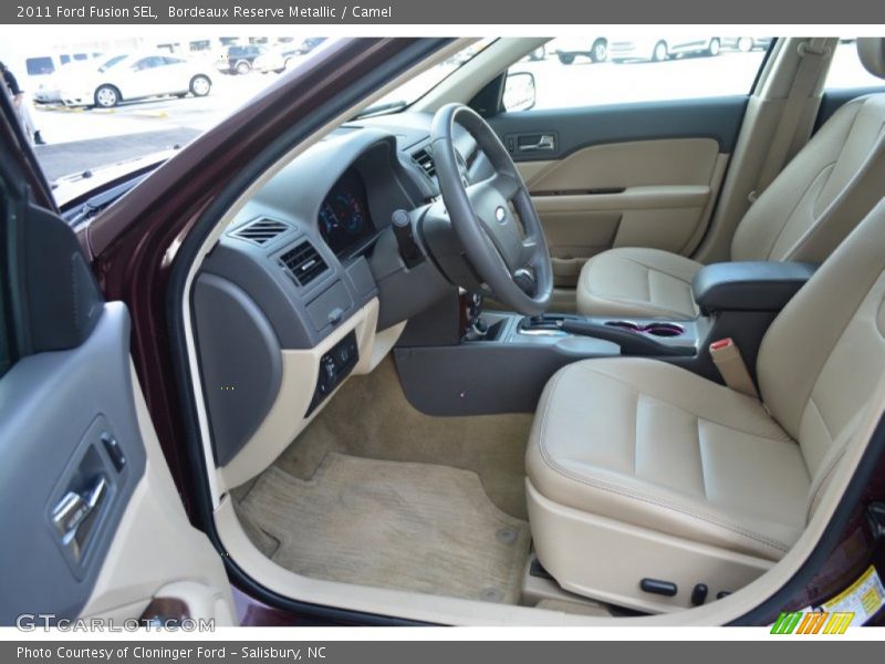 Bordeaux Reserve Metallic / Camel 2011 Ford Fusion SEL