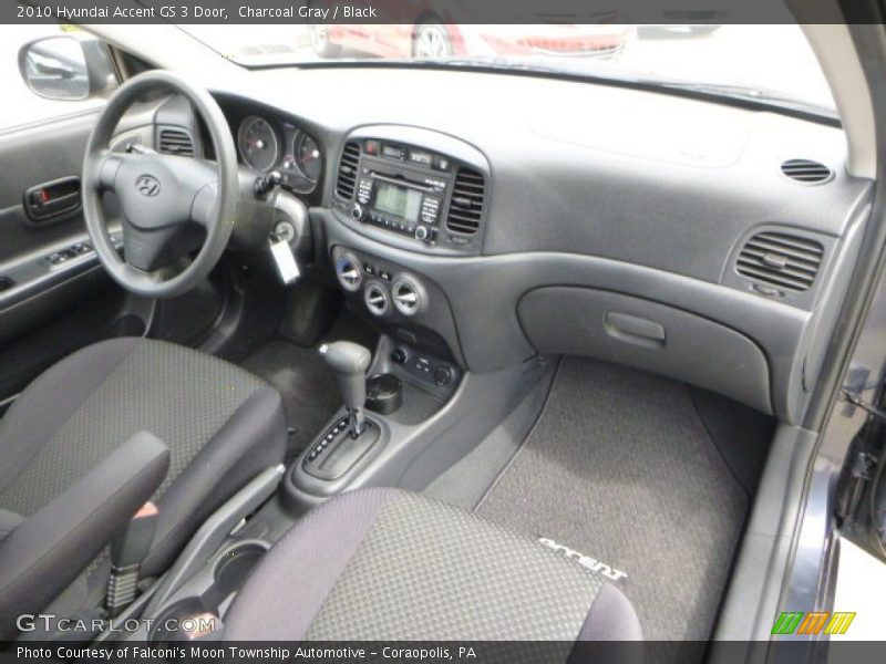 Charcoal Gray / Black 2010 Hyundai Accent GS 3 Door