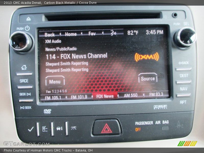 Carbon Black Metallic / Cocoa Dune 2013 GMC Acadia Denali