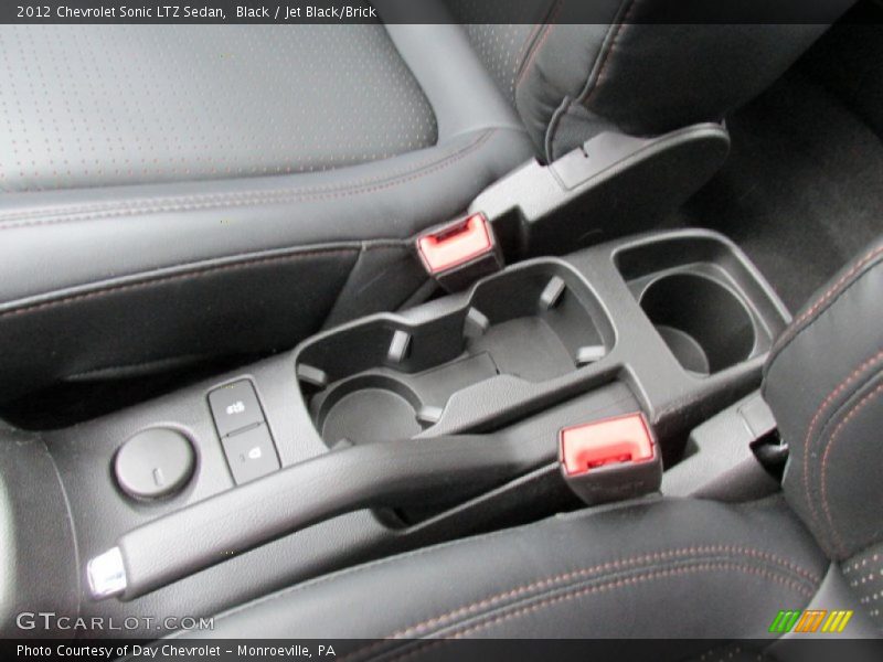 Black / Jet Black/Brick 2012 Chevrolet Sonic LTZ Sedan